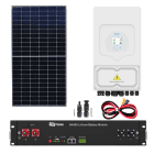 Impianto fotovoltaico con accumulo on grid pannelli 500W inverter DEYE 6KW con batteria litio modulabile da 2.4Kwh