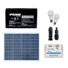 Kit fotovoltaico per illuminazione baita stalla casa di campagna lampada 9W 12V