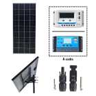 Kit pannello solare fotovoltaico 150W 200W con testapalo e regolatore PWM 20A