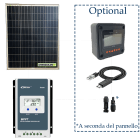 Kit Solare 100W 200W 430W 500W regolatore TRACER EPEVER sorveglianza
