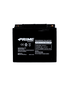 Batteria Solare Ermetica AGM Prime da 12V 38Ah Camper Nautica Impianti Solari