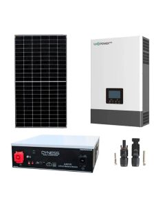 Impianto solare fotovoltaico 6KW off grid inverter 6KW accumulo 9.6KWh