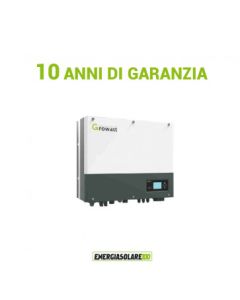 Inverter Ibrido di Connessione a Rete Growatt Monofase 5000W Certificato CEI 0-21 doppio MPPT