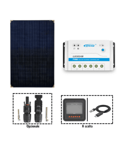 Kit fotovoltaico 24V pannello solare 410/430/500W regolatore display cavo Epever