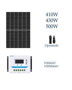 Kit fotovoltaico 24V pannello solare 410W 430W 500W regolatore Epever 