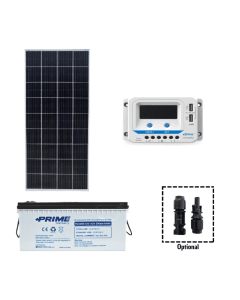 Kit pannello fotovoltaico 5/10/50/200W batteria 12V regolatore Epever serie VS