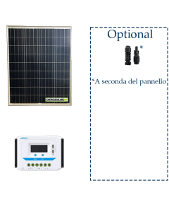 Kit solare 5W 100W 150W 200W regolatore VS1024AU VS2024AU crepuscolare EPEVER