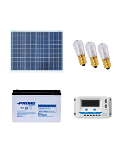 Kit Votivo pannello solare e regolatore di carica VSAU con prese USB con Set lampade votive