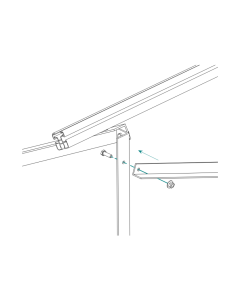 Staffa di rinforzo Supporti Fissi Triangoli TL086 in Alluminio Tetto Piano