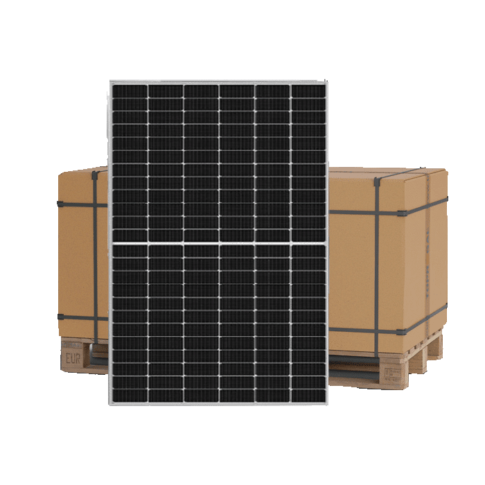 Bancale 31 pannelli solari fotovoltaici 500W 24V monocristallini cella PERC 