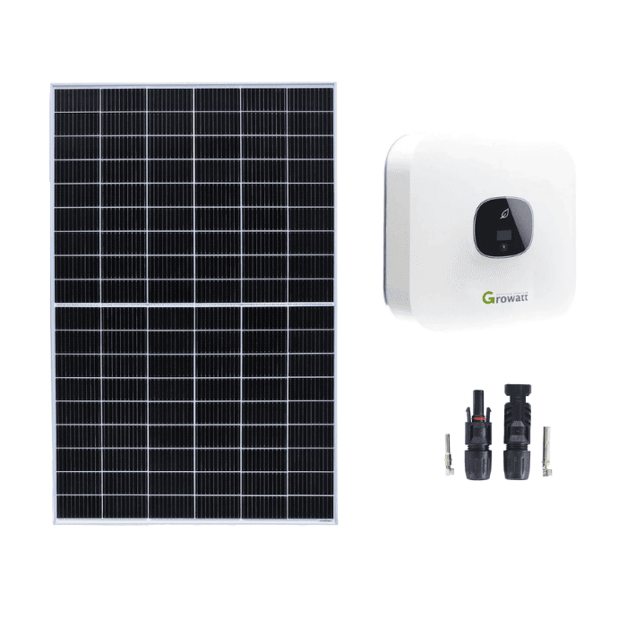 Impianto fotovoltaico 1.2kW di connessione a rete inverter monofase Growatt 1.5kW CEI 0-21