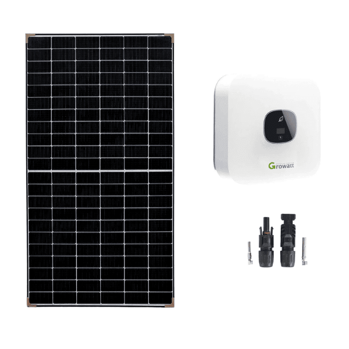 Impianto fotovoltaico 1kW di connessione a rete inverter monofase Growatt 750W CEI 0-21