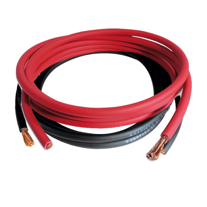 Set 3 Metri Cavo elettrico con guaina in PVC da 4 mmq Rosso + Nero