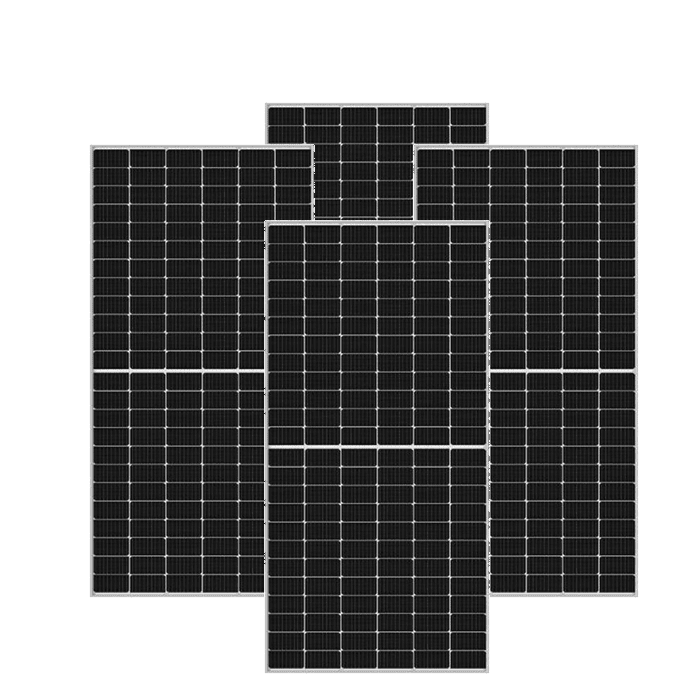 Set pannelli solari fotovoltaici 500W 24V monocristallini alta efficienza cella PERC del tipo half-cut 