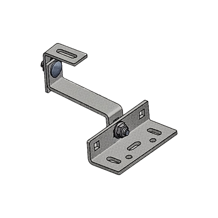 Staffa per Tegola con Doppia Regolazione in Acciaio Zincato TL015.ZN