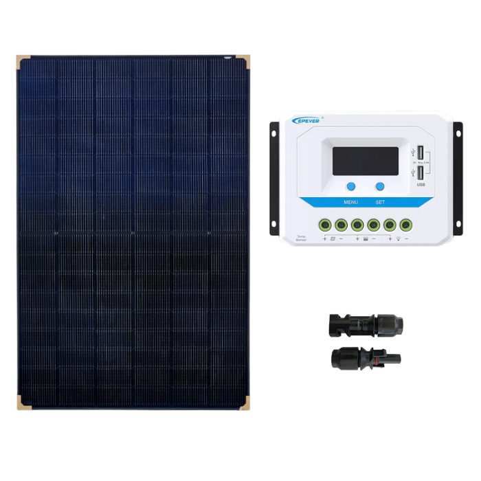 Kit solare fotovoltaico 430W 24V regolatore PWM 20A serie VS 